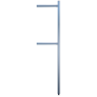 RO-Columna para tubo terminal 40x40x2000 mm.