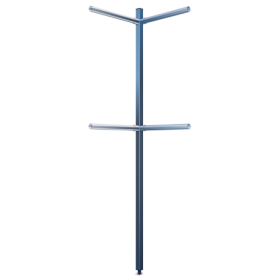 RO-Columna para tubo esquina 40x40x2000 mm.