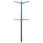 RO-Columna para tubo esquina 40x40x2000 mm.