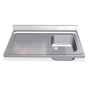RO-Fregadero 1000x550 1 cubeta y 1 escurridor izqda. dimensiones cubeta 330x300x200 mm.