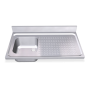 RO-Fregadero 1000x550 1 cubeta y 1 escurridor dcha. dimensiones cubeta 330x330x200 mm.