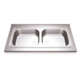 RO-Fregadero 800x500 2 cubetas dimensiones cubetas 340x370x150 mm.