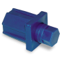 RO-Taco de plástico con regulador de 40x40 mm. azul.