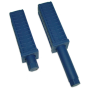 RO-Taco de plástico azul c/regulador altura especial 40x40 mm. Altura mínima: 28 mm. Altura máxima: 107 mm.