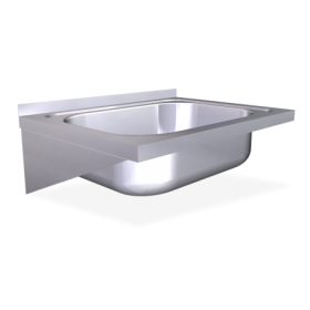 RO-Fregadero colg. c/cartelas 1C 450x500x200 mm. Dimensiones cubeta 340x370x150 mm.