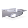 RO-Fregadero colg. c/cartelas 1C 450x500x200 mm. Dimensiones cubeta 340x370x150 mm.