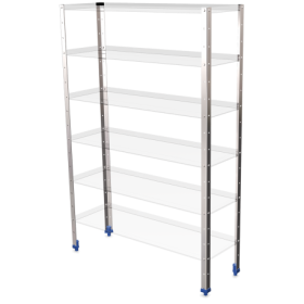 RO-Soporte de estanteria de 40x40x2050 mm. con contera