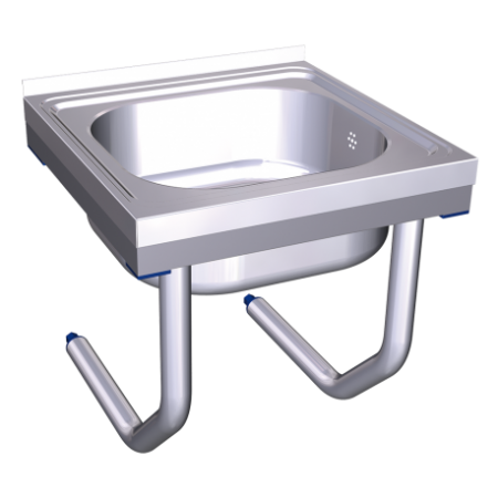 RO-Fregadero colg.c/palomillas 1C 700x600x300 mm. Dimensiones cubeta 500x500x300 mm.