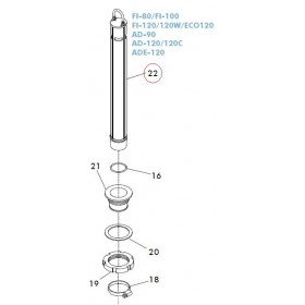 RO-Sobrenivel Ø40x395mm AD-90/FI-80/100/120 FAGOR INDUSTRIAL