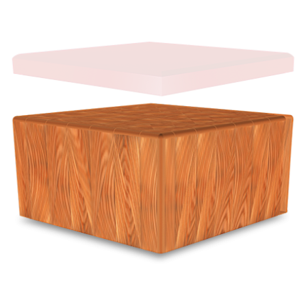RO-Repuesto de maza madera de abedul 600x400x250 mm.