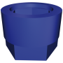 RO-Funda silentblock azul para taco regulable de 40x40 mm.