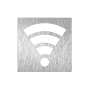 RO-Pictograma inoxidable Zona Wifi" 120x120x1.5 mm."