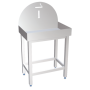 RO-Cenicero inoxidable gran capacidad 600x400x750 mm.