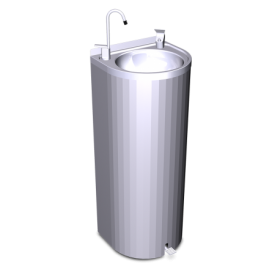 RO-Fuente de agua de columna con pedal 350x300x850 mm.