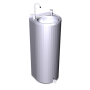RO-Fuente de agua de columna con pedal 350x300x850 mm.