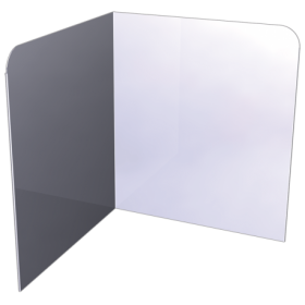 RO-Peto postizo liso para acoplar a lavamanos de esquina de 350 mm. Dimensiones: 350x350x400 mm.