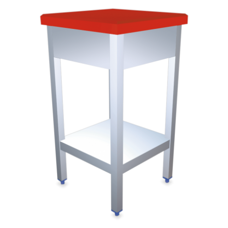 RO-Tajo lastrado fibr roja c/entrep 500x500x900 mm.