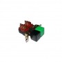 RO-Interruptor Doble VERDE-NEGRO B-303F