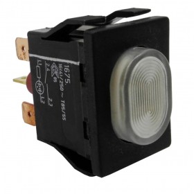 RO-Pulsador Cristal 30x22mm 230V SV/SL