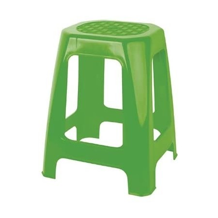 RO-Taburete Rectangular Alto, Multiuso, 46 x 29 x 26 cm, Color Verde