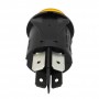 RO-Pulsador Ambar Ø25mm 230V Con Funda LB