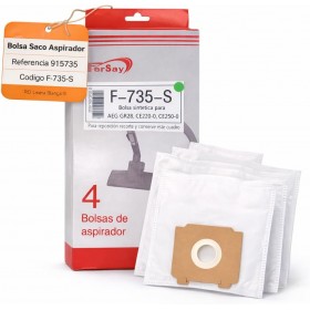 RO-Bolsa Aspirador 4 Unid Sustitución 915735 Código F-735-S