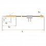 RO-Termopar Interrumpido M9x1 L600mm