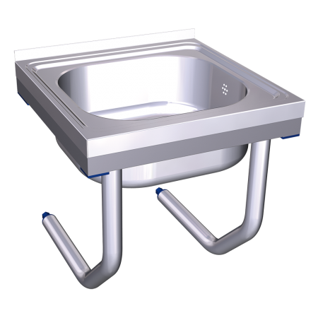 Fregadero colg.c/palomillas 1C 800x700x320 mm. Dimensiones cubeta 600x500x320 mm.