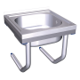 Fregadero colg.c/palomillas 1C 800x700x320 mm. Dimensiones cubeta 600x500x320 mm.