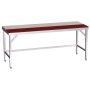 Mesa prepar.central fb.roja s/ent.2000x700x850 mm.