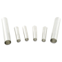 Conjunto de conos para relleno de crema en acero inox 230x120x20 mm.