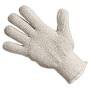 Guante anticalórico hasta 150º (par), talla única, 5 dedos, punto mixto algodón/poliéster