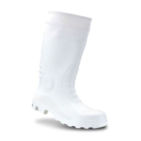 Bota de agua uso alimentario PVC/Nitrilo blanca T38 caña alta