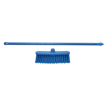 Cepillo con palo uso alimentario polipropileno azul 1500 mm. Dimensiones: 1500x50x300 mm.