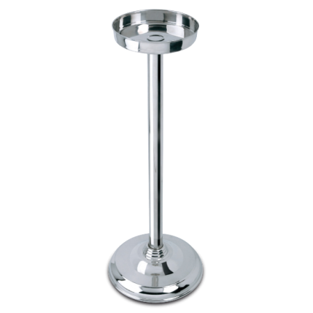 Pie de champanera acero inox 250x750 mm.