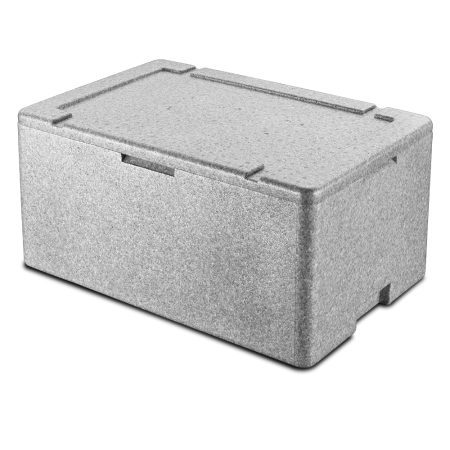 Contenedor de aislamiento térmico para cubeta Gn 1/1-220 mm 600x400x270 mm. Interior: 540x340x220 mm.